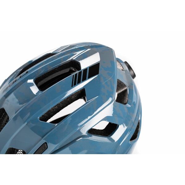 CUBE Helm STEEP glossy blue
