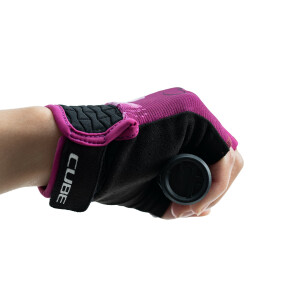 CUBE Handschuhe Performance Junior kurzfinger pink