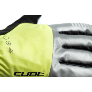 CUBE Handschuhe Winter langfinger X NF - grey´n´yellow S (7)