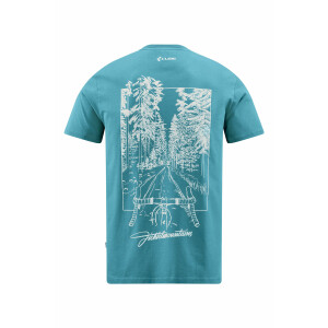 CUBE Organic T-Shirt Fichtelmountains GTY FIT grey´n´coral